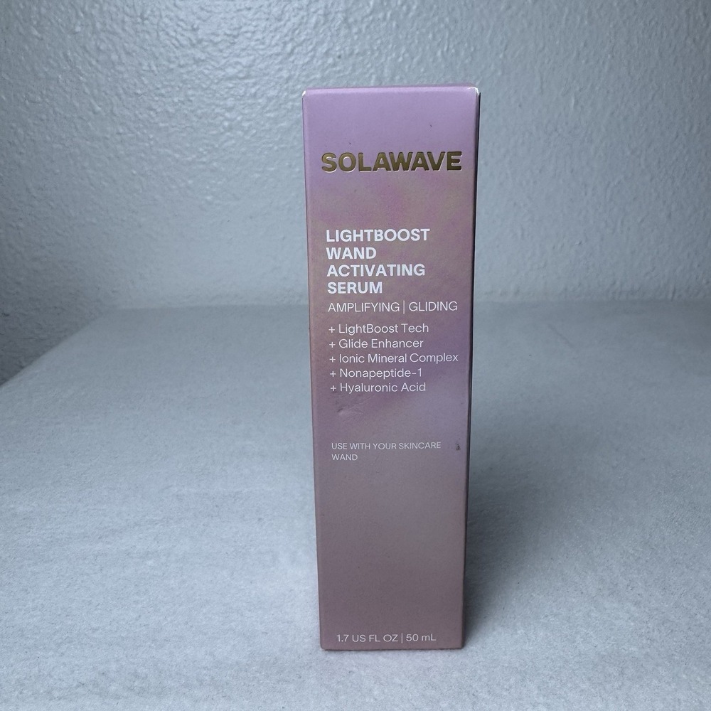 Solawave LightBoost Wand Activating Serum 1.7 fl‎ oz Amplifying Gliding Vegan